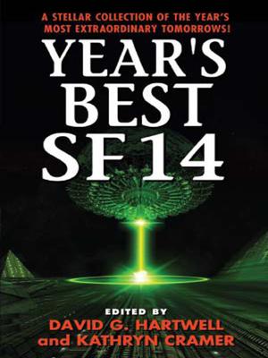 Year's Best SF 14 by David G. Hartwell, Kathryn Cramer, Carolyn Ives Gilman, Neil Gaiman, Kathleen Ann Goonan, Paolo Bacigalupi, Elizabeth Bear, Sarah Monette, Cory Doctorow, Vandana Singh, Robert Reed, Ted Chiang, M. Rickert, Michael Swanwick, Ted Kosmatka, Alastair Reynolds, Ann Halam, Jason Sanford, Mary Rosenblum, Daryl Gregory, Jeff VanderMeer, Rudy Rucker, Karl Schroeder, Tobias S. Buckell, Sue Burke