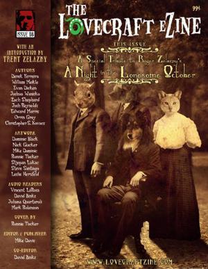 Lovecraft eZine Issue 18 - October 2012 by Mike Davis, Trent Zelazny, Derek Ferreira, William Meikle, Evan Dicken, Joshua Wanisko, Zach Shephard, Edward Morris, Orrin Grey, Christopher S. Kovacs, Ronnie Tucker, David Binks, Joshua Reynolds