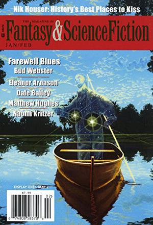 Fantasy & Science Fiction, January/February 2015  (The Magazine of Fantasy & Science Fiction, #717) by Gordon Van Gelder, Matthew Hughes, Alan Baxter, Francis Marion Soty, Dale Bailey, Charles de Lint, Naomi Kritzer, Albert E. Cowdrey, Bud Webster, Eleanor Arnason, Eric Schwitzgebel, Nik Houser, Gregor Hartmann, James Sallis, Paul Di Filippo