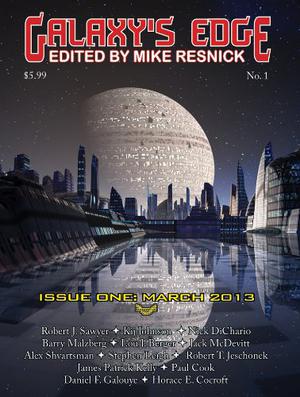 Galaxy's Edge Magazine Issue 1, March 2013 by Mike Resnick, Robert J. Sawyer, Kij Johnson, Nick DiChario, Barry N. Malzberg, Lou J Berger, Jack McDevitt, Alex Shvartsman, James Patrick Kelly, Paul Cook, Stephen Leigh, Daniel F. Galouye, Horace E. Cocroft, Robert T. Jeschonek
