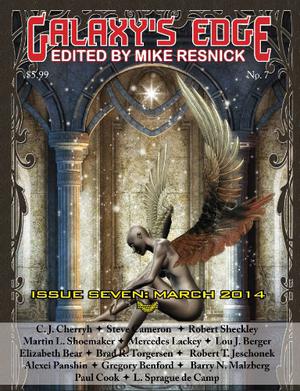 Galaxy's Edge Magazine Issue 7, March 2014 by Mike Resnick, Brad R. Torgersen, Robert T. Jeschonek, Alexei Panshin, L. Sprague de Camp, C.J. Cherryh, Steve Cameron, Robert Sheckley, Martin L. Shoemaker, Mercedes Lackey, Lou J Berger, Elizabeth Bear