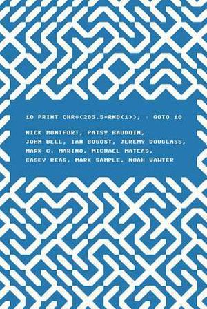 10 PRINT CHR$ (205.5+RND (1)); : GOTO 10 by Nick Montfort, Patsy Baudoin, John Bell