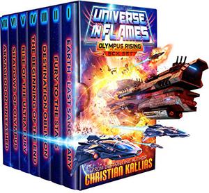 Universe in Flames - Olympus Rising  (7 Books + 2 Extras) Box Set: An Epic Space Opera Adventure by Christian Kallias