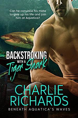 Backstroking with a Tiger Shark by Charlie Richards