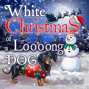 White Christmas of a Loooong Dog by Jessica Neal