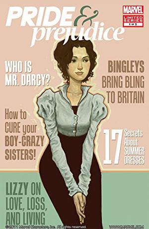 Pride and prejudice comic issues #1-5 by Nancy Butler