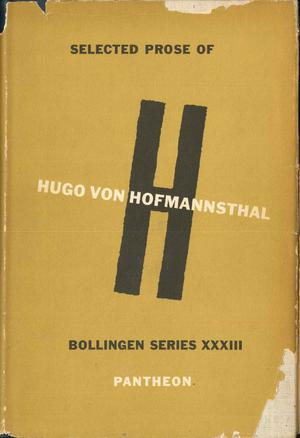 Selected Prose by Hugo von Hofmannsthal