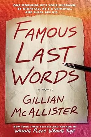 Famous Last Words by Gillian McAllister