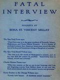 Fatal Interview: Sonnets by Edna St. Vincent Millay
