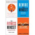 The 5 AM Club, Rewire Your Mindset, The Fitness Mindset, Meltdown 4 Books Collection Set by Robin Sharma